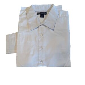 Blue Generation Ladies Button Up Long Sleeve Shirt Size M Button-Down White NWT